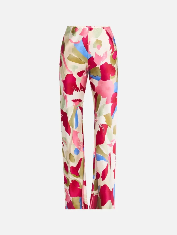 women's thermal pantsStacie Pant in Floral Rosette