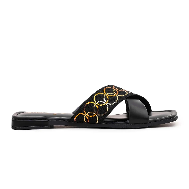 ELEGANT Formal Dress DesignsBlack Formal Slipper FR8184