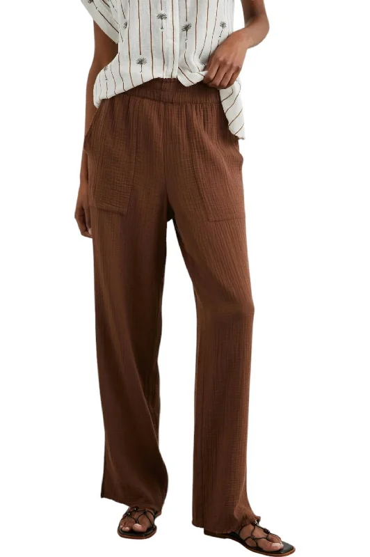 women's wide-leg pantsLeon Pants In Cacao