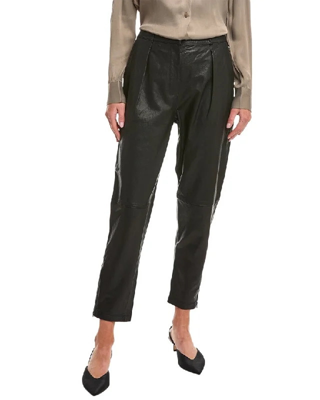 women's cycling pantsIRO Stara Leather Pant