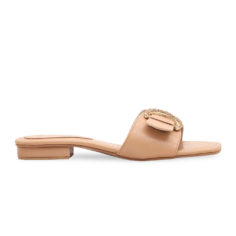 Formal Dress for Sports AwardsBeige Formal Slipper FR8136