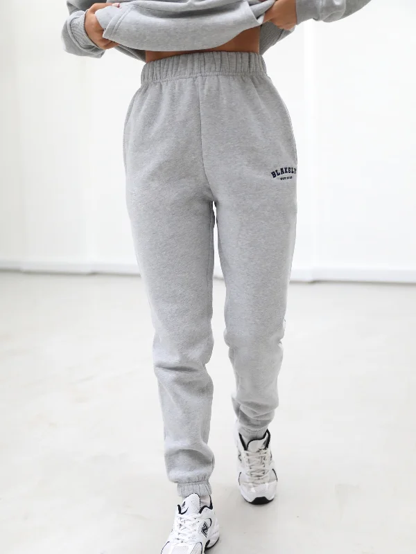 women's elastic waist pantsHeritage Sweatpants - Marl Grey