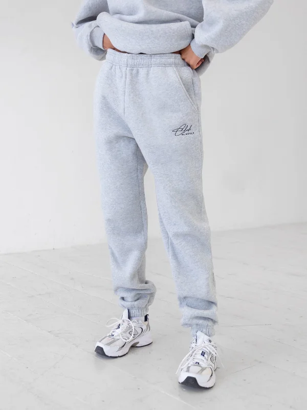 women's silk pantsClub Sweatpants - Marl Grey