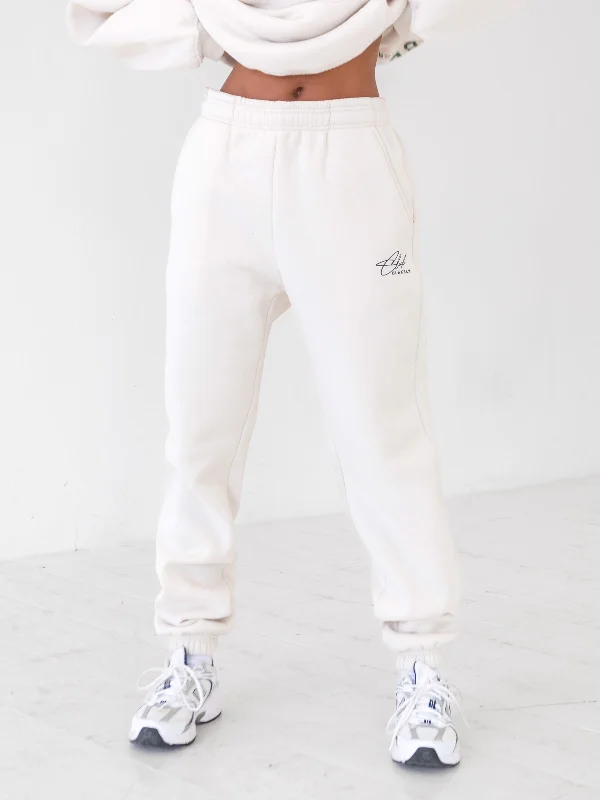 women's button-fly pantsClub Sweatpants - Chalk