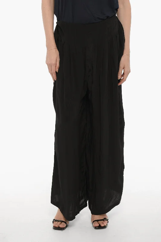 women's moisture-wicking pantsAllSaints Sheer Fabric HEZZY Pants with Drawstring Waist