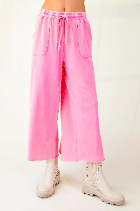 women's designer pantsTrending On Washed Pink Pants