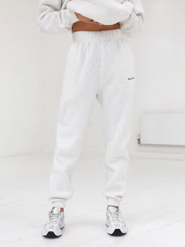 women's ripped pantsSeries Sweatpants - Marl White