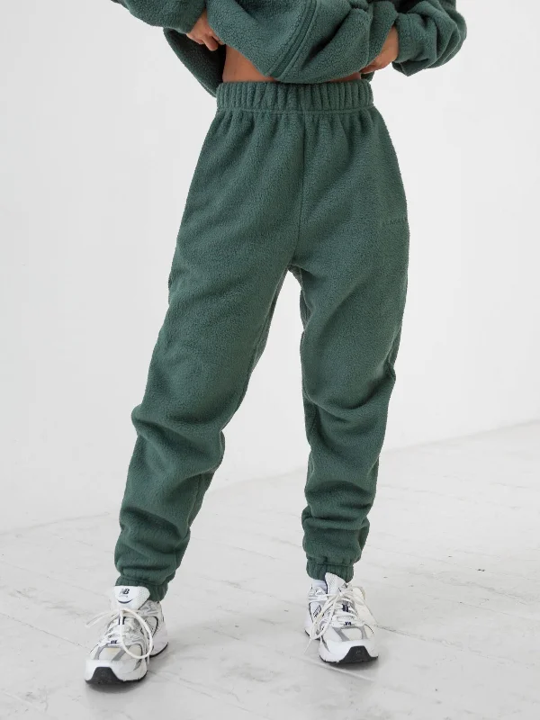 women's wool pantsBorg Sweatpants - Green