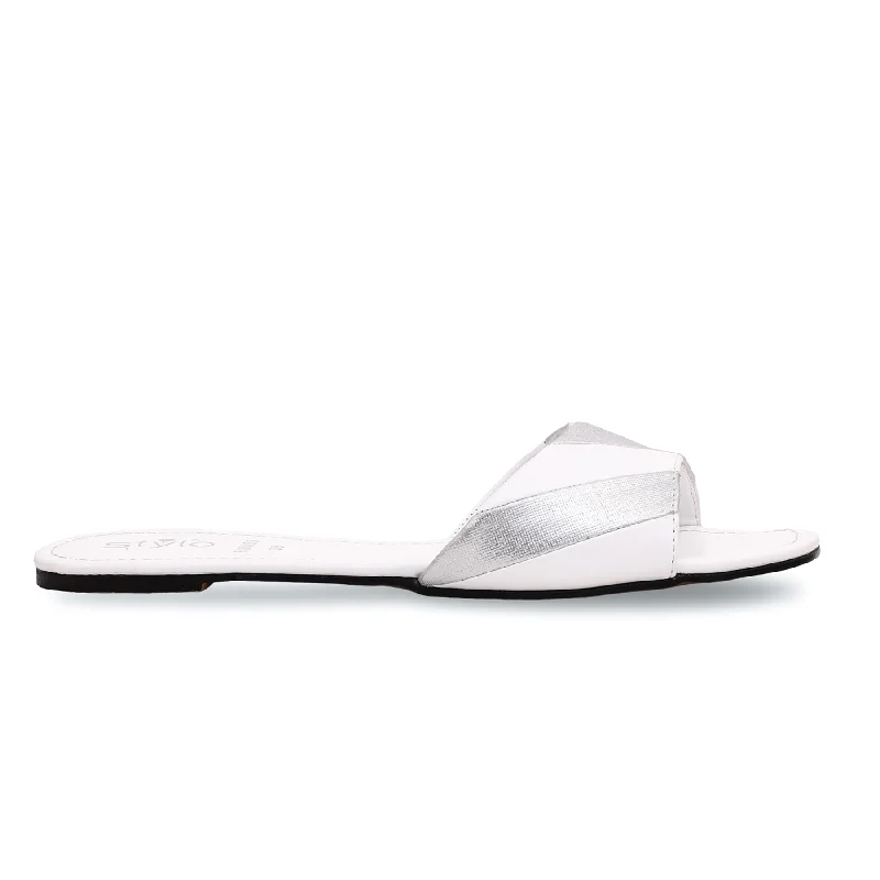 Formal Dress for Emmy AwardsWhite Formal Slipper FR8059