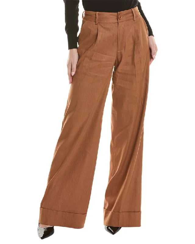 women's cargo pantsalice + olivia Tomasa Linen-Blend Pant