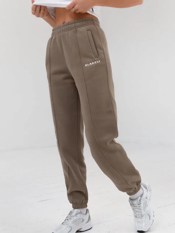 women's lace-up pantsEveryday Sweatpants - Brown