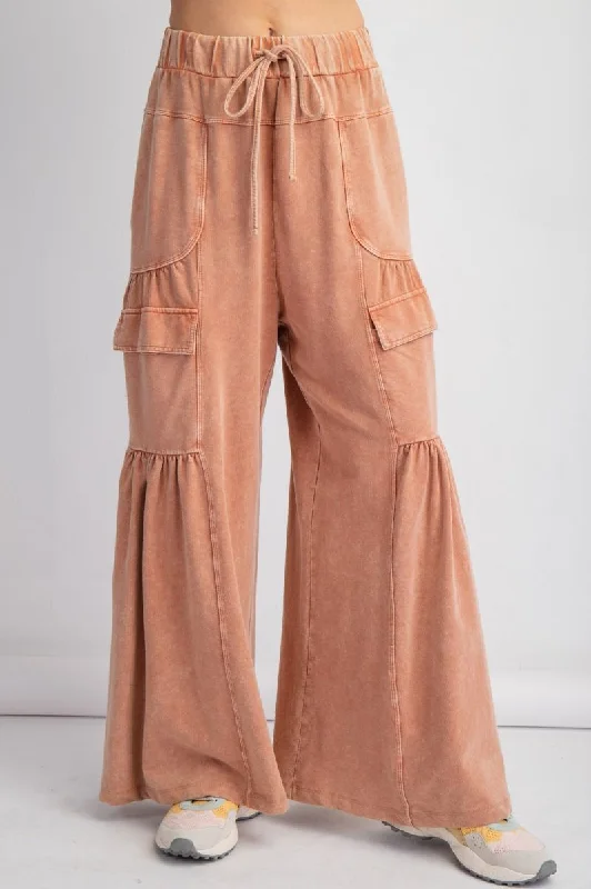 women's high-waisted pantsVintage Trends Washed Cinnamon Pants