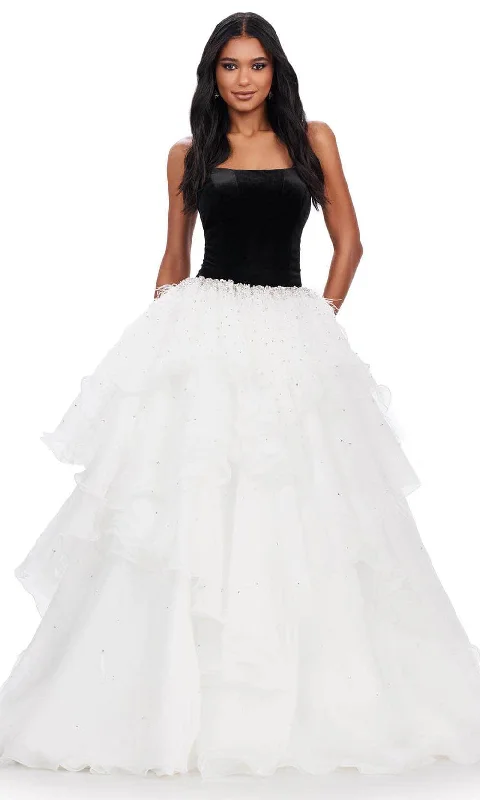 Formal Dress for Sustainable FashionAshley Lauren 11564 - Sleeveless Beaded Waistline Ballgown