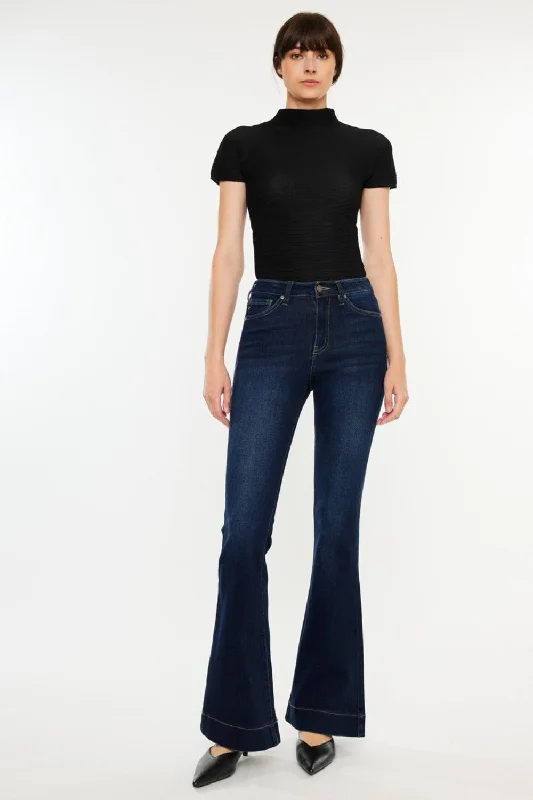 women's denim jeans for formal eventsKancan High Rise Slim Flare Jeans