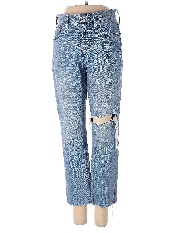 women's denim jeans with embroidery on pocketsMid-Rise Boyjeans Jeans