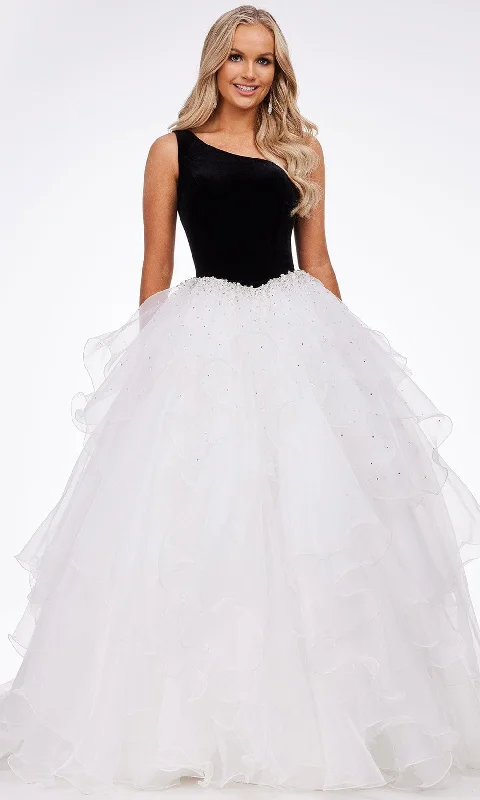 Formal Dress for Science AwardsAshley Lauren - 11165 Jeweled Organza Ballgown