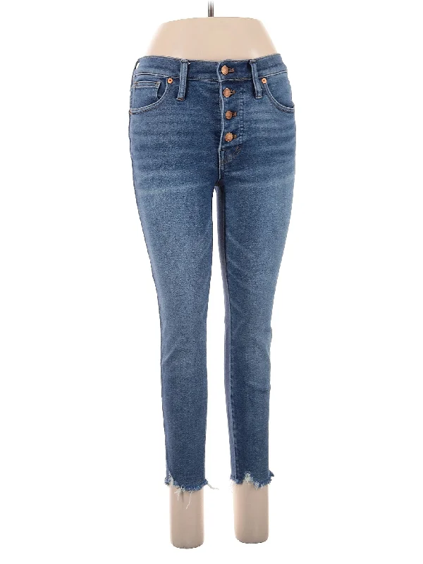 women's denim jeans with buttonsMid-Rise Skinny Jeans