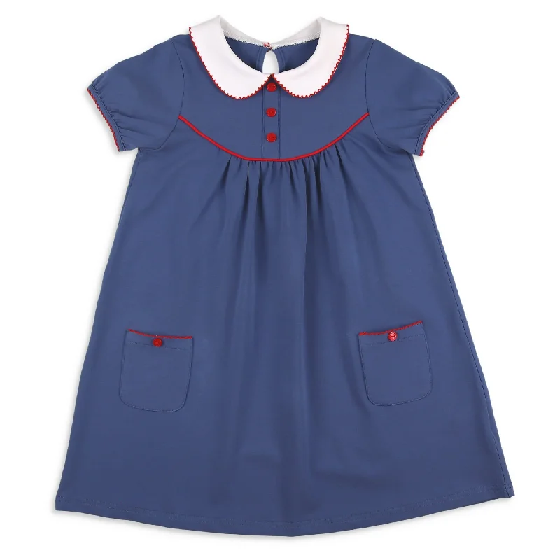 tulle midi dressesGirls Eloise Dress - Midnight Blue Madeline