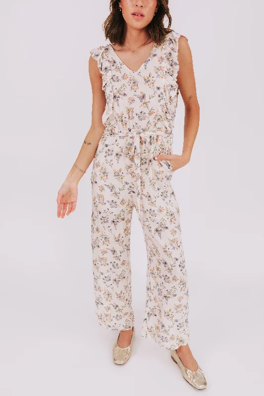 women's jumpsuits with rufflesShe's With Me Jumpsuit