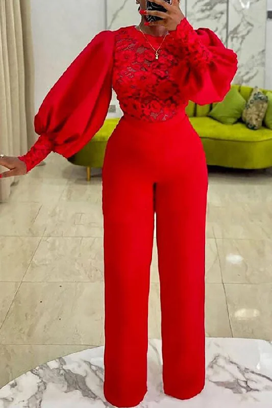 women's jumpsuits with spaghetti strapsSolid Color Elegant See-Through Jumpsuit