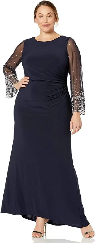 maxi dresses with embroidered patternsCachet Long Plus Size Formal Beaded Dress Sale