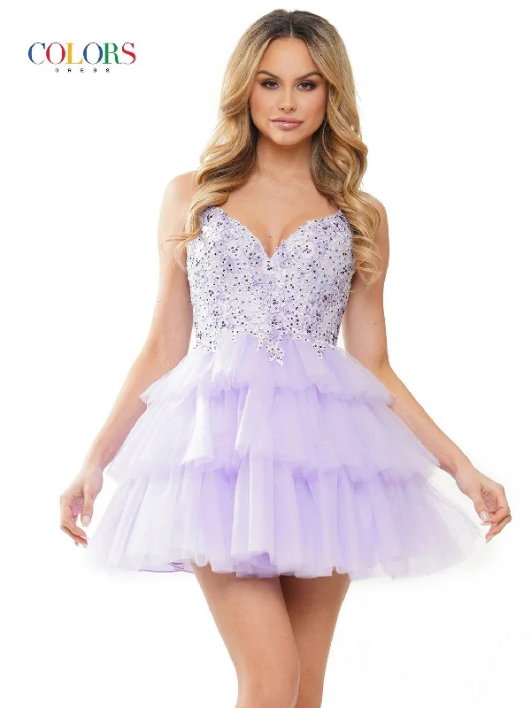 floral party dressesColors 3032 Homecoming Short Cocktail Dress