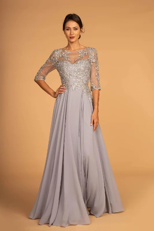 wedding dress trendsPlus Size Mother of the Bride Chiffon Long Dress