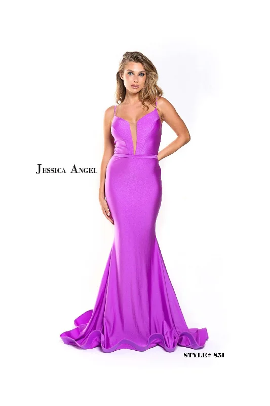 maxi dresses with front pocketsJessica Angel Sleeveless Long Mermaid Dress 851