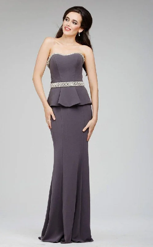 maxi dresses with A-line silhouettesJovani 98012 Long Formal Strapless Fitted Dress