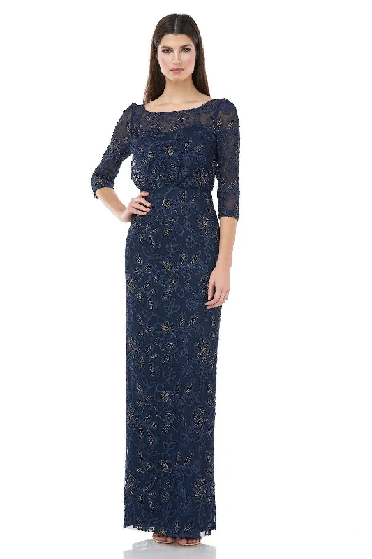 velvet maxi dressesJS Collections Long Formal Metallic Dress Sale 867040