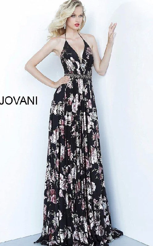 maxi dresses for weddingsJovani 67406 Long Formal Floral Dress