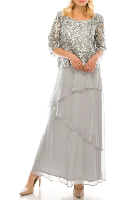 budget-friendly wedding dressesLe Bos Mother of the Bride Long Chiffon Dress 26963