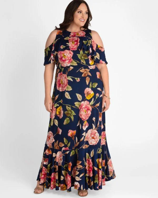 cotton maxi dressesKiyonna Long Formal A-line Dress