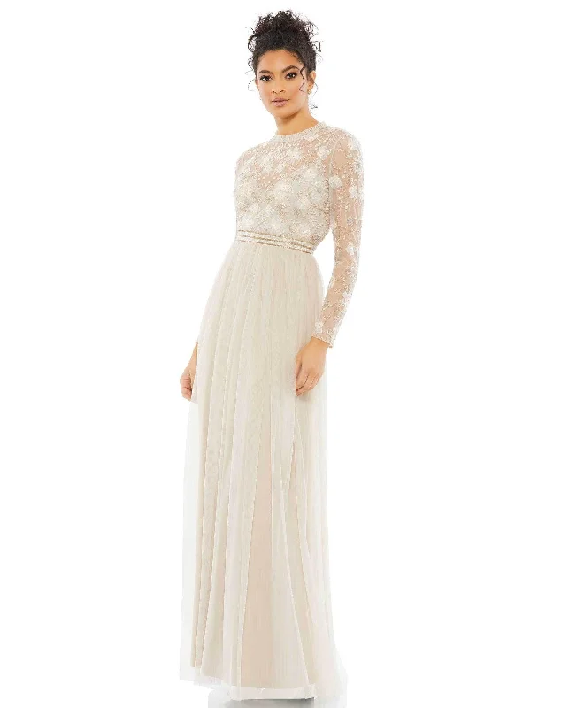 petite wedding dressesMac Duggal 9132 Long Mother of the Bride Dress