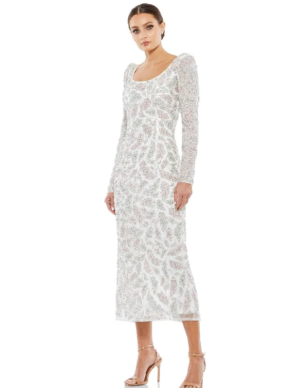 affordable wedding dressesMac Duggal 5424 Long Sleeve Mother of the Bride Dress