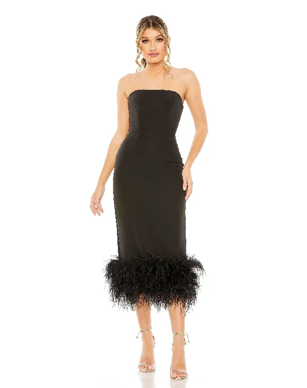 summer party dressesMac Duggal 11629 Homecoming Strapless Cocktail Dress