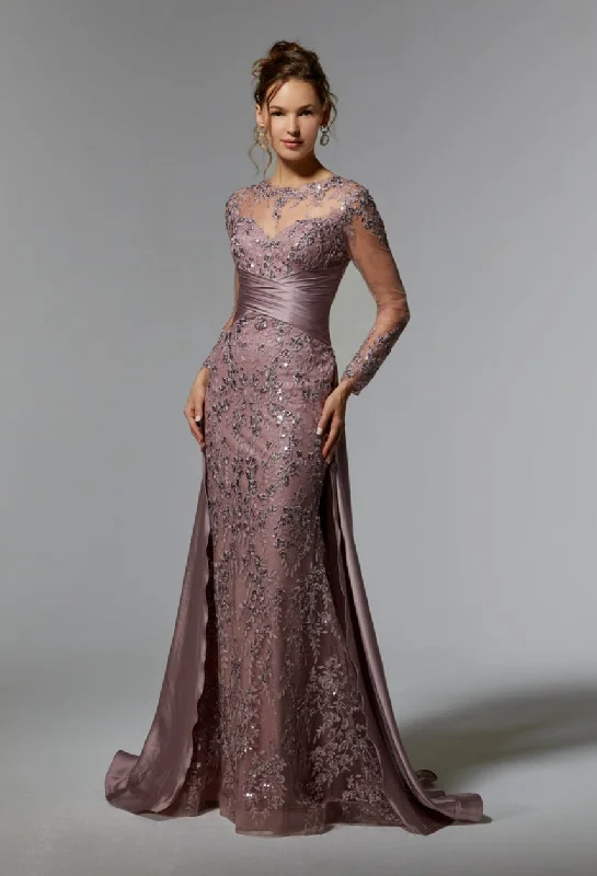 sequined wedding dressesMGNY Madeline Gardner New York 72937 Long Sleeve Formal Mother of the Bride Dress