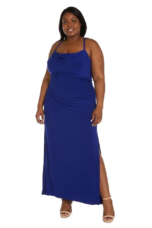 maxi dresses for curvesMorgan & Co 13019WM Long Plus Size Formal  Dress