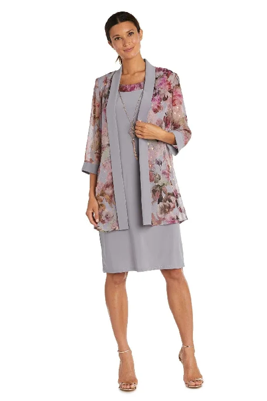 wedding dress alterationsR&M Richards 7659W Mother Of The Bride Two Piece Printed Jacket Dress Sale