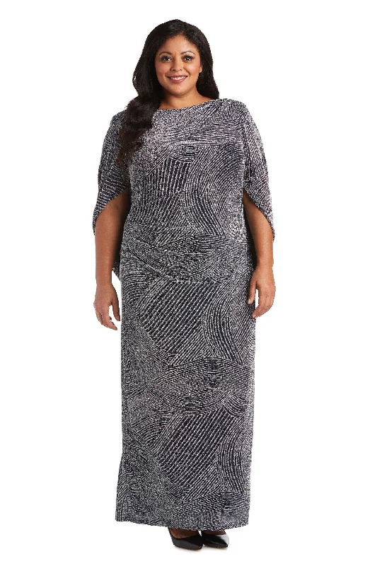 maxi dresses for curvesR&M Richards 5912W Plus Size Metallic Long Dress Sale