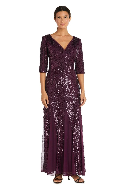 maxi dresses for layeringWine 10P R&M Richards 7565P Long Formal Petite Beaded Dress Sale