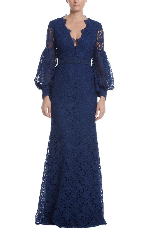 Formal Long Sleeves DressBadgley Mischka EG3009 Formal Long Sleeve Lace Dress