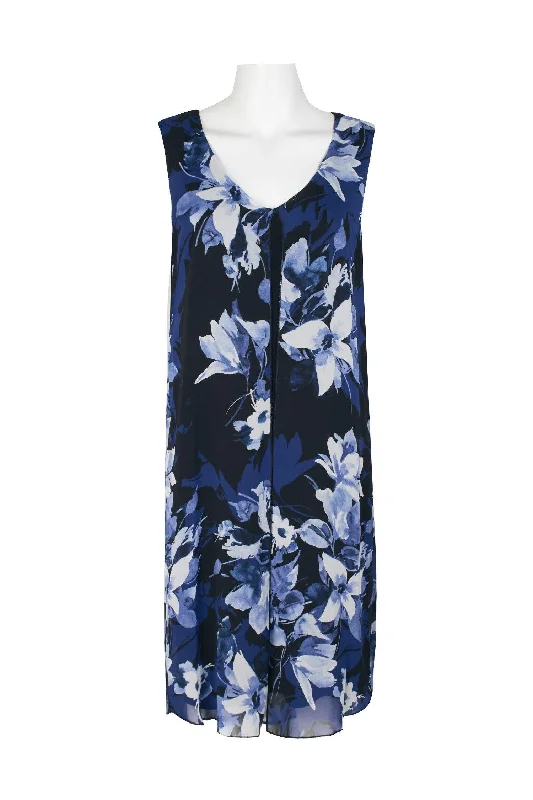 Sleeveless Dress In TulleConnected Apparel Short Sleeveless Chiffon Dress