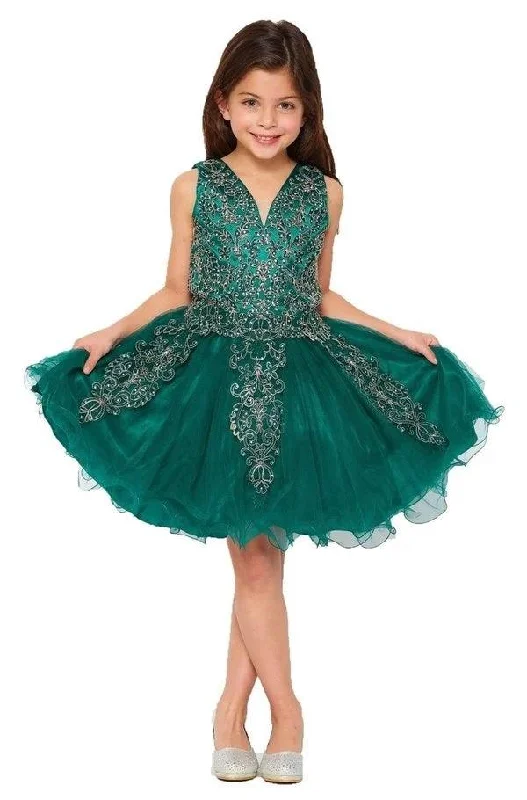 Sleeveless Dress In RayonShort Sleeveless Flower Girl Dress