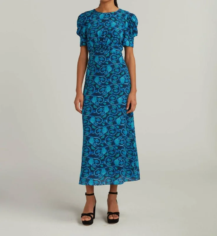 maxi-length midi dressesBianca Dress In Harvest Midnight